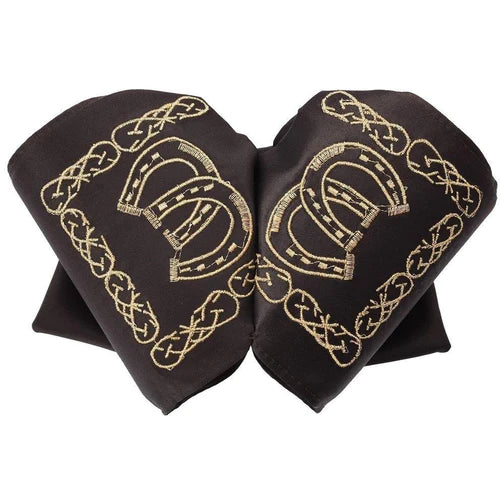 Moños Charros White Diamond color Cafe con Oro