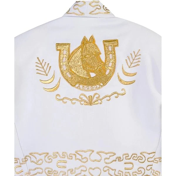 Traje Charro para Niño Blanco con Oro