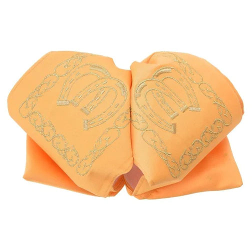 Moño Charro White Diamond color oro con brillo – moño tradicional con detalles elegantes