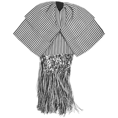 Moño Charro corbatín color gris oscuro formal