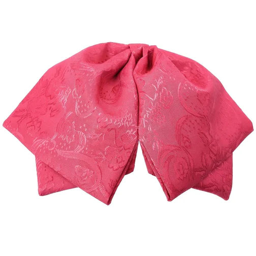 Moño Charro White Diamond rosa con bordado artesanal