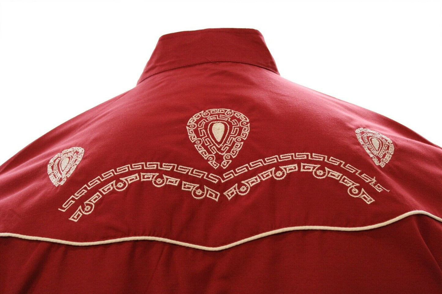 Camisas Charras Para Hombre Vino Obscuro Tradicional