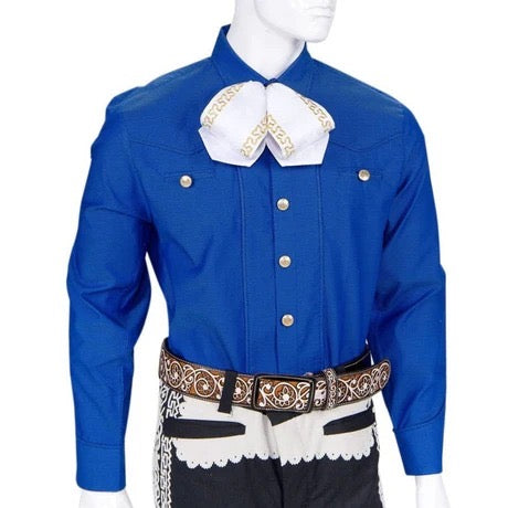 Camisa Charra para Hombre Azul Rey Charra