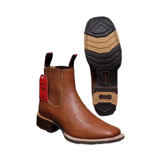 Botines Charros Quincy de  con Punta Cuadrada