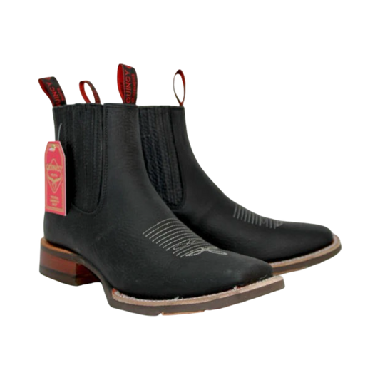 Botines Charros Quincy de  con Punta Cuadrada
