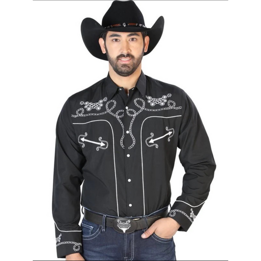 Camisa Vaquera Bordada El General