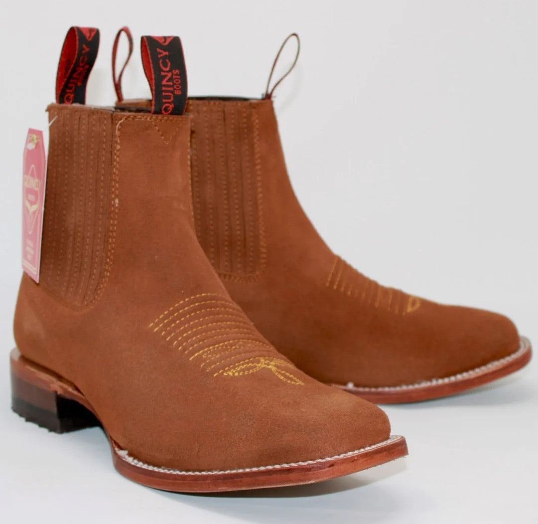 Botines Charros punta Cuadrada para Mujer – Mexican Leather Boots