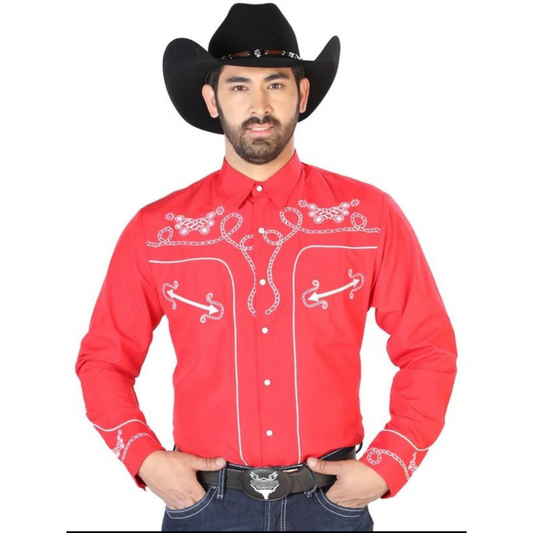 Camisa Vaquera Bordada El General