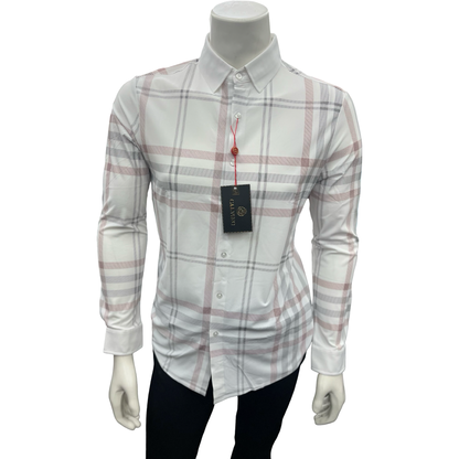Camisa Vaquera de Cuadros Blanco y Rojo para Hombre | Estilo Mexicano