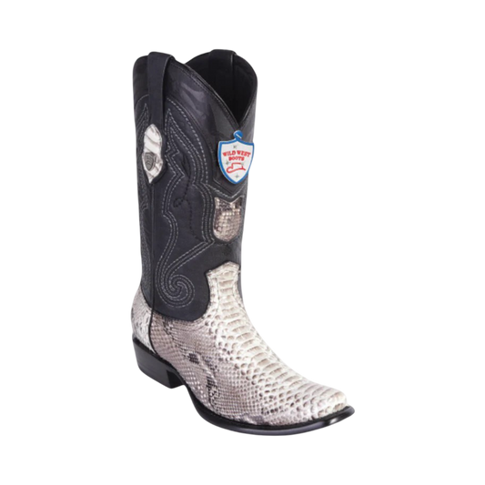 Bota de Pitón Original Horma Punta Recortada Wild West