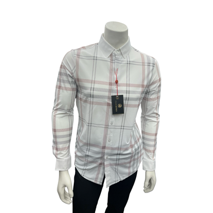 Camisa Vaquera de Cuadros Blanco y Rojo para Hombre | Estilo Mexicano