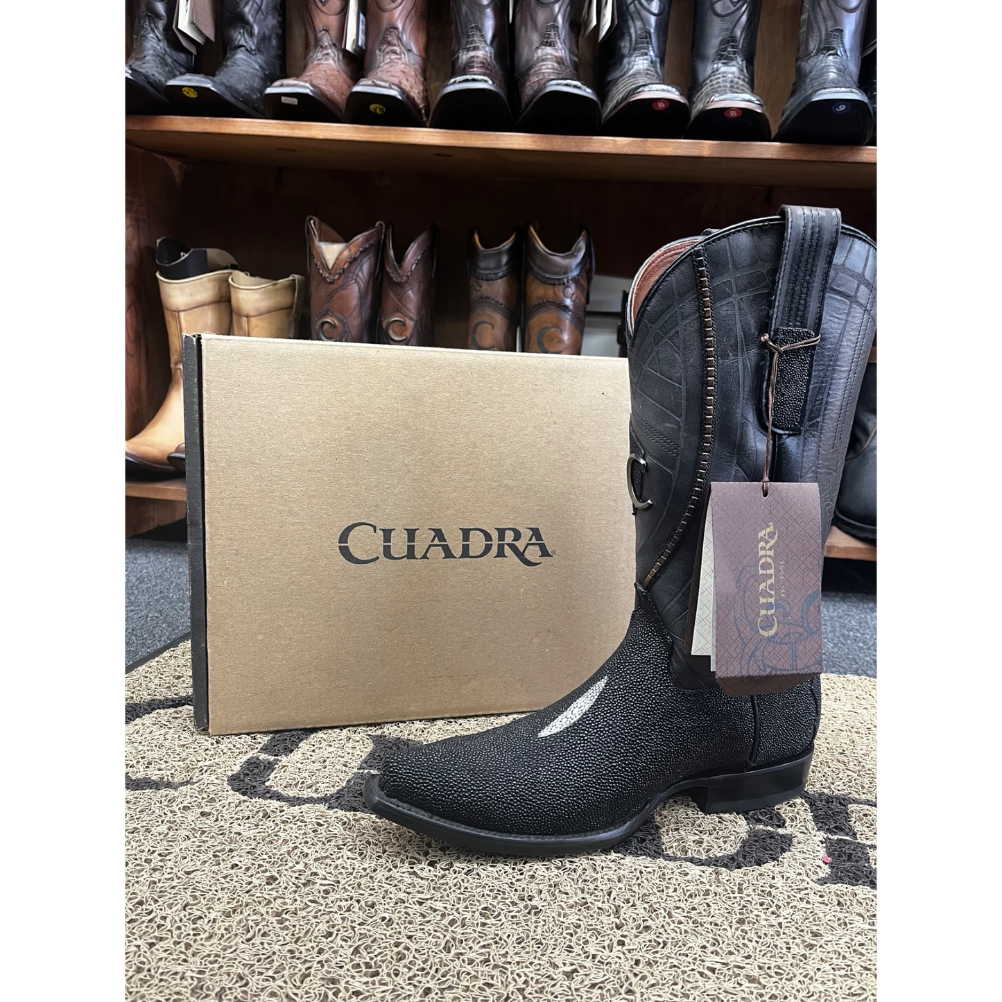 Bota de Mantarraya Original Negra con Horma Sniptoe | CUADRA