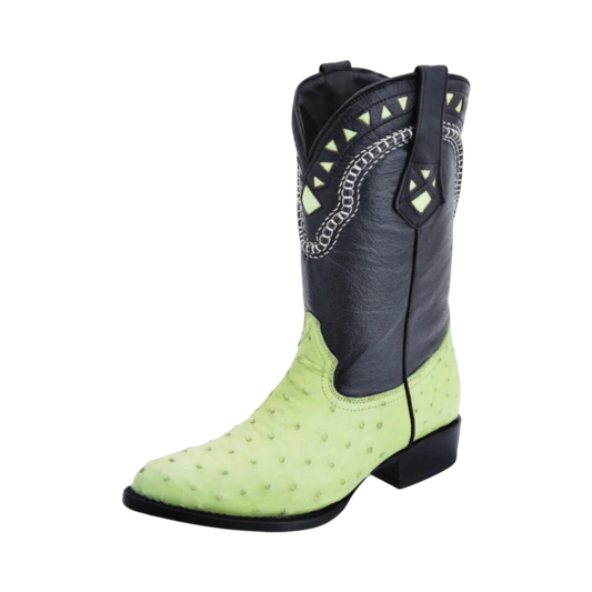 Botas White Diamond de Avestruz