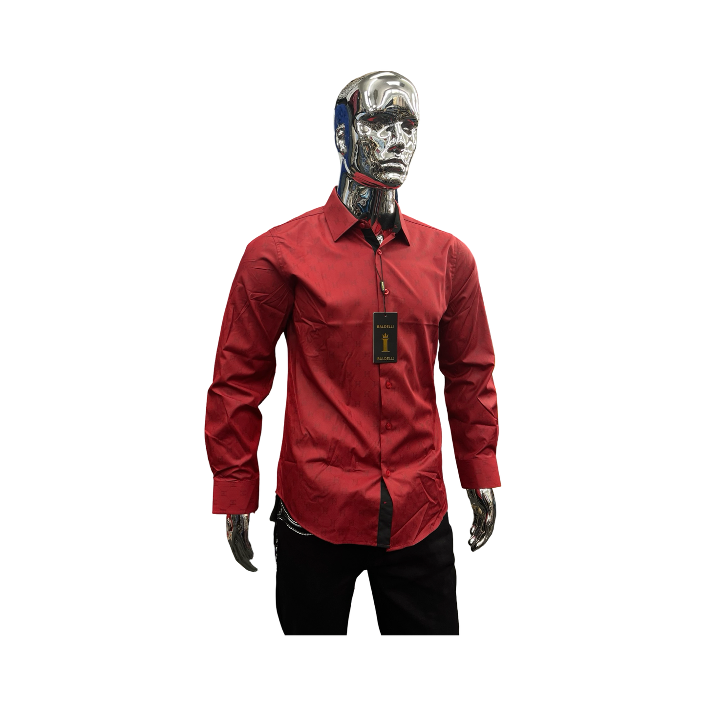 Camisa Rojo diseño moderna para Hombre - Liquidación