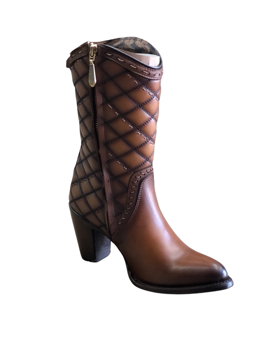 Bota vaquera cuadra para top dama