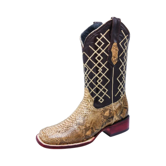 Python Boots Mens - Botas de Pitón Horma Rodeo