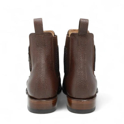Botines Charros de Pitón Café para Hombre | Vestigium