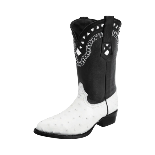 Botas White Diamond de Avestruz