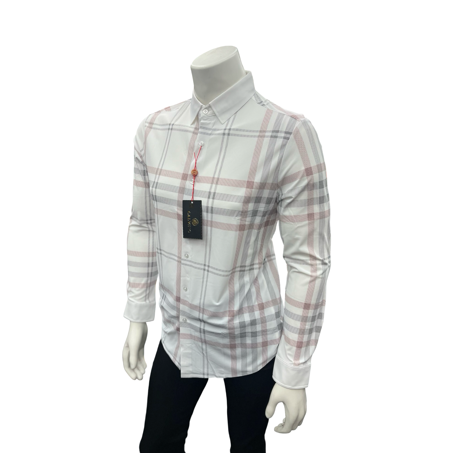 Camisa Vaquera de Cuadros Blanco y Rojo para Hombre | Estilo Mexicano