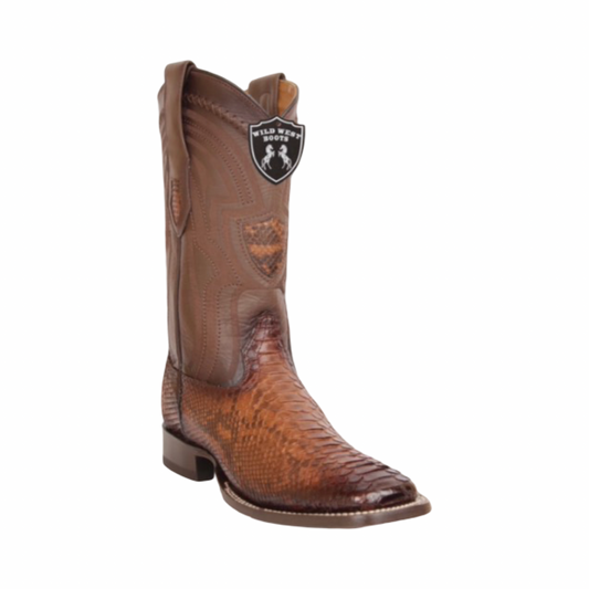 Botas de Pitón Rustic Cognac Originales | Horma Rodeo | Wild West