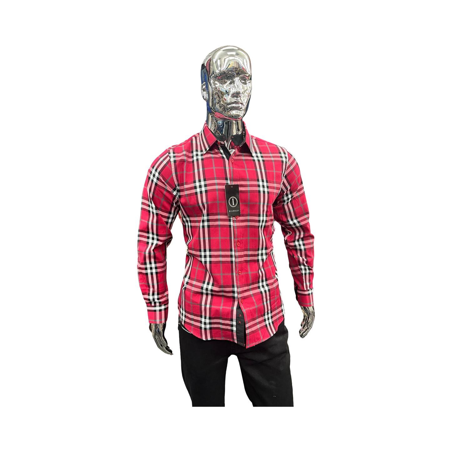 Camisa de Cuadros Rojo Casual para Hombre - Liquidación