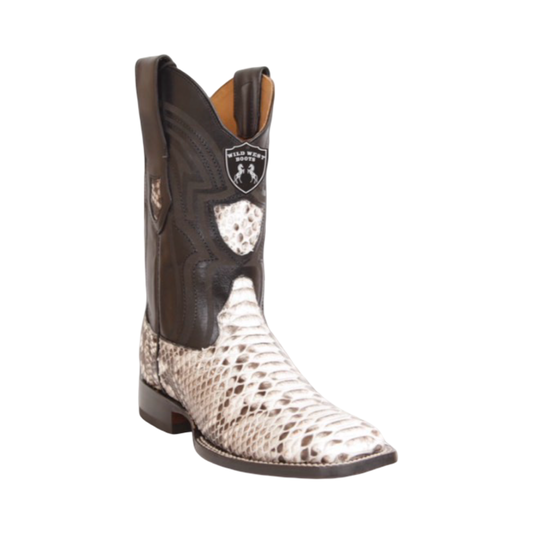 Botas de Pitón Nubuck Natural Originales | Ranchera Nueva | Wild West