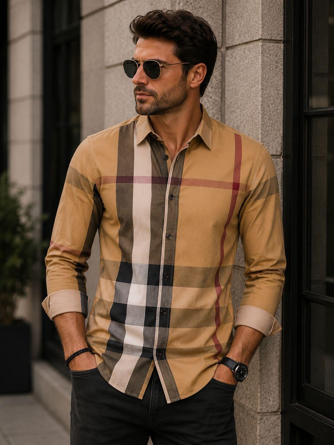 Camisa Moderna para Hombre | Estilo Casual Claro