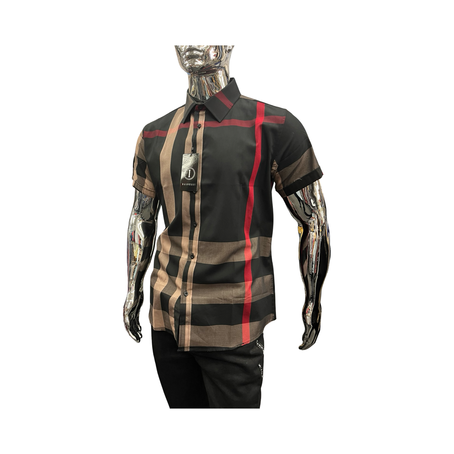 Camisa Casual de Cuadros Café Elegantes para Hombre
