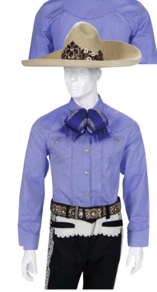 Camisa Charra para Hombre Azul Cielo Charra