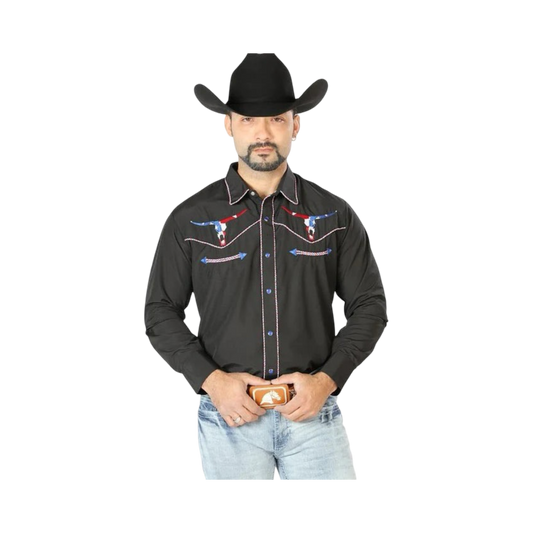 Camisa Vaquera Bordada El General
