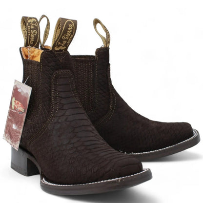 Botines Charros punta Cuadrada para Mujer – Mexican Leather Boots
