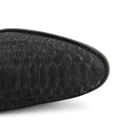 Botines Charros de Pitón Negro para Hombre | Vestigium