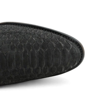 Botines Charros de Pitón Negro para Hombre | Vestigium