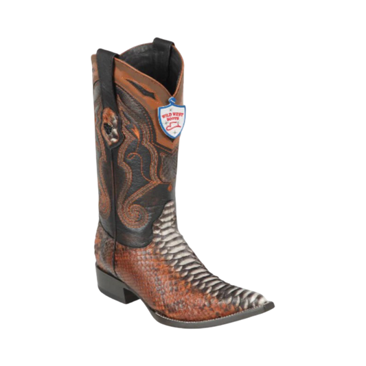 Bota de Pitón Original Horma Punta Aladino Wild West