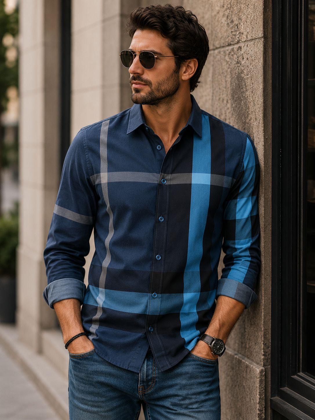 Camisa Moderna para Hombre | Estilo Casual Claro
