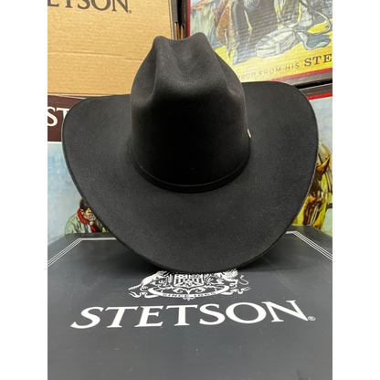 Sombrero Texana Stetson 30X Negro – Autoridad y Estilo Contemporáneo
