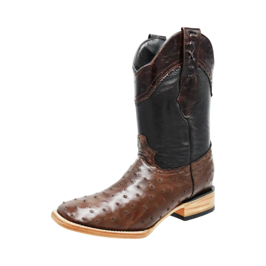 Botas White Diamond de Avestruz