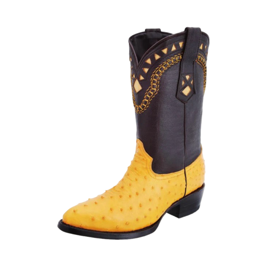 Botas White Diamond de Avestruz
