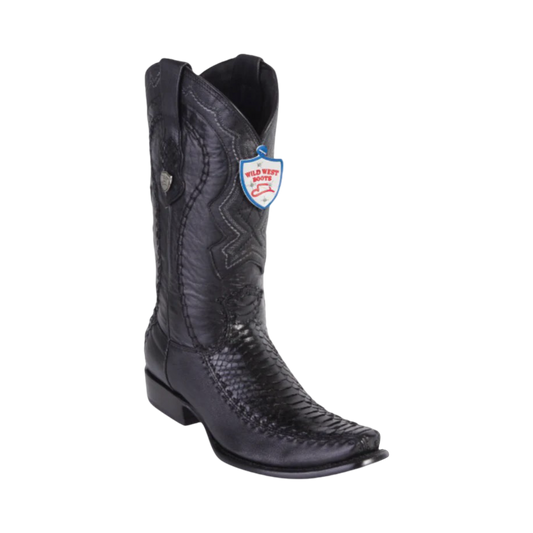 Bota de Pitón Original Horma Punta Recortada Wild West