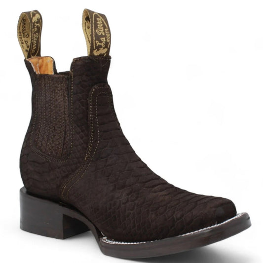Botines Charros punta Cuadrada para Mujer – Mexican Leather Boots