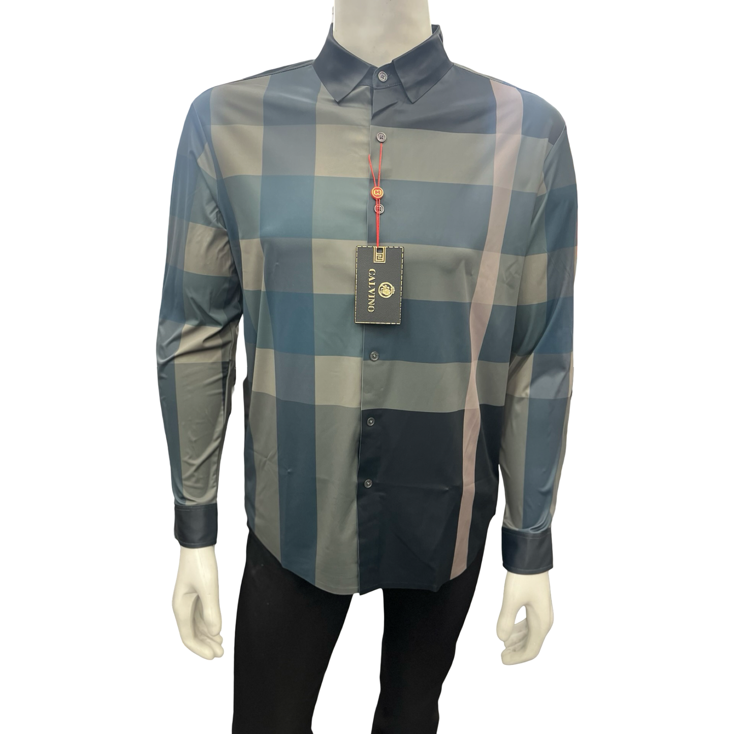 Camisa Vaquera de Cuadros Azul para Hombre | Estilo Casual Moderno