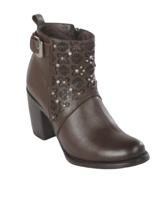 Botin De Cuero Quincy Boots Para Mujer