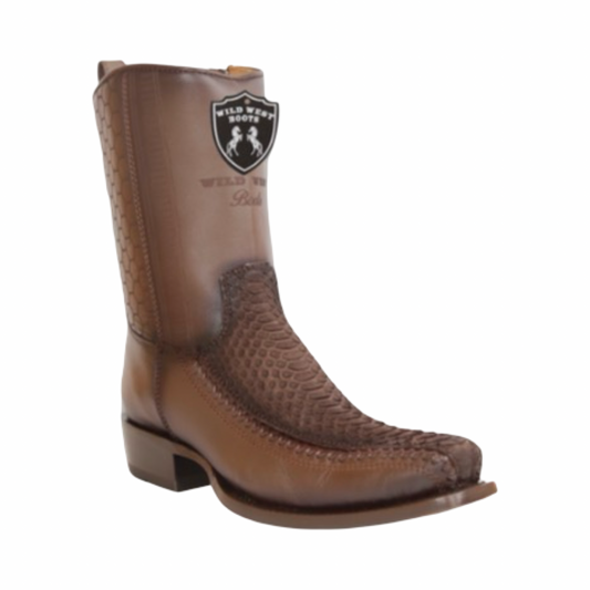 Botas de Pitón Porto Faded Brown Originales | Punta 7X | Wild West