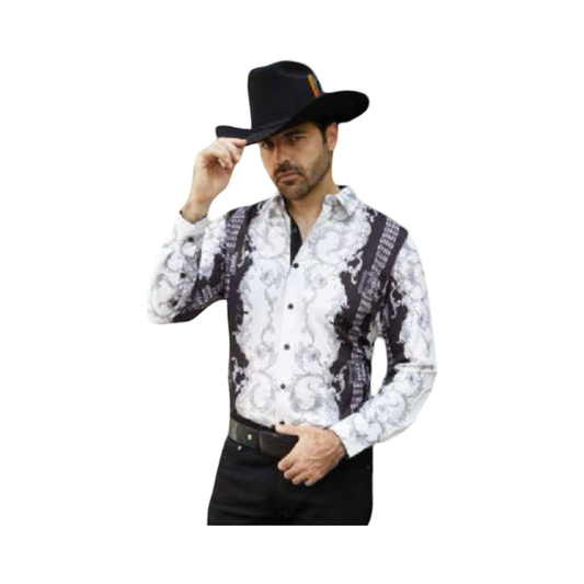 Camisa Fashion Blanco Silver Casual para Hombre