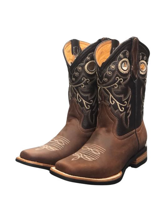 Square Toe Cowboy Boots - Botas Cuadradas para Hombre La Sierra Boots