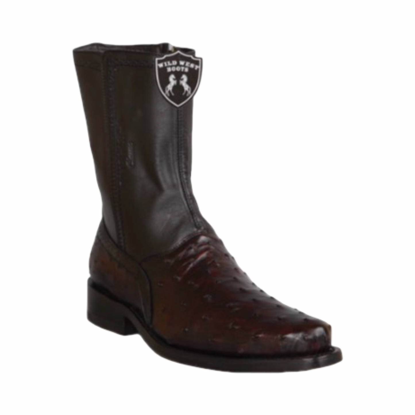 Botas de Avestruz Color Black Cherry – Horma Milán Elegancia Western