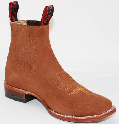 Botines Charros punta Cuadrada para Mujer – Mexican Leather Boots
