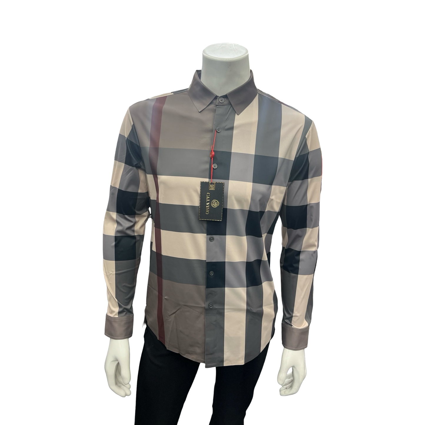 Camisa Vaquera de Cuadros Gris para Hombre | Estilo Casual Elegante