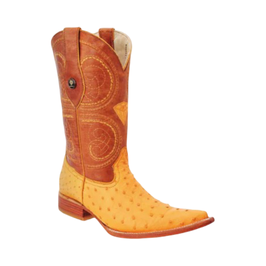 Botas White Diamond de Avestruz