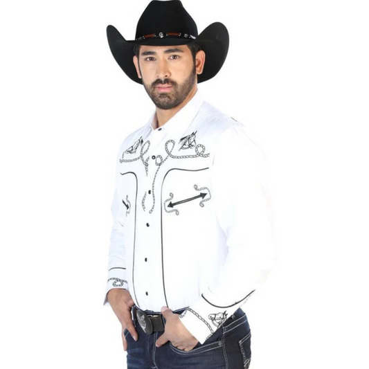 Camisa Vaquera Bordada El General